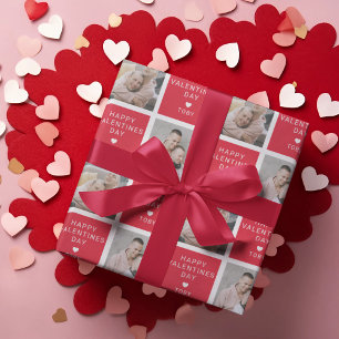 Happy Valentines Day   2 Foto Urlaub Geschenkpapier