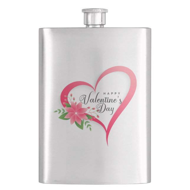Happy Valentine's Day-53816 Tasse Flachmann (Vorderseite)