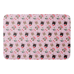 Happy Valentines Day American Pit Bull Terriers Badematte
