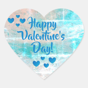 Happy Valentine's Day Aufkleber von dalDesignNZ