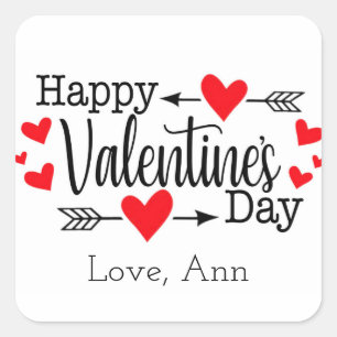 Happy Valentine's Day autocollant de valentines pe