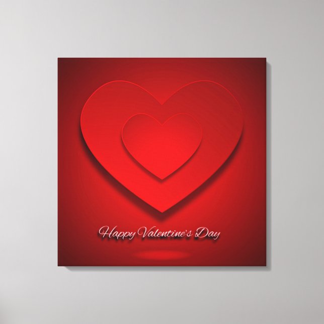 Happy Valentine's Day Background-25565 Leinwanddruck (Vorderseite)