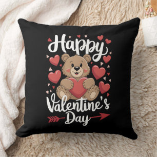 Happy Valentine's Day Bären Herz Niedliche Paare Kissen