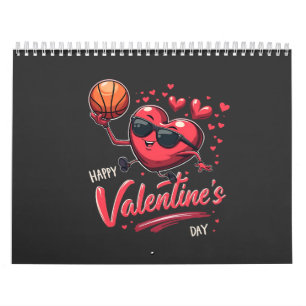 Happy Valentine's Day Basketball Liebhaber Kalender