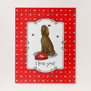 Happy Valentine's Day Be Mine Irish Setter (rot 1)