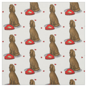 Happy Valentine's Day Be Mine Irish Setter (rot 1) Stoff