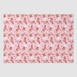 Happy Valentines Day Beagle Hunde Seidenpapier