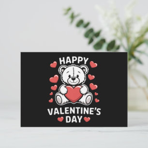Happy Valentine's Day Bear Vday Dankeskarte