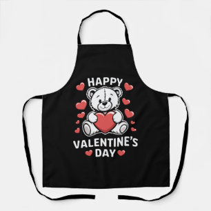 Happy Valentine's Day Bear Vday Schürze