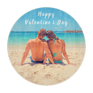 Happy Valentine's Day - Benutzerdefiniertes Foto u Schneidebrett