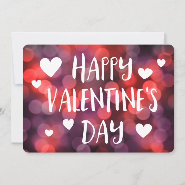 Happy Valentines Day Bokee Einladung (Vorderseite)