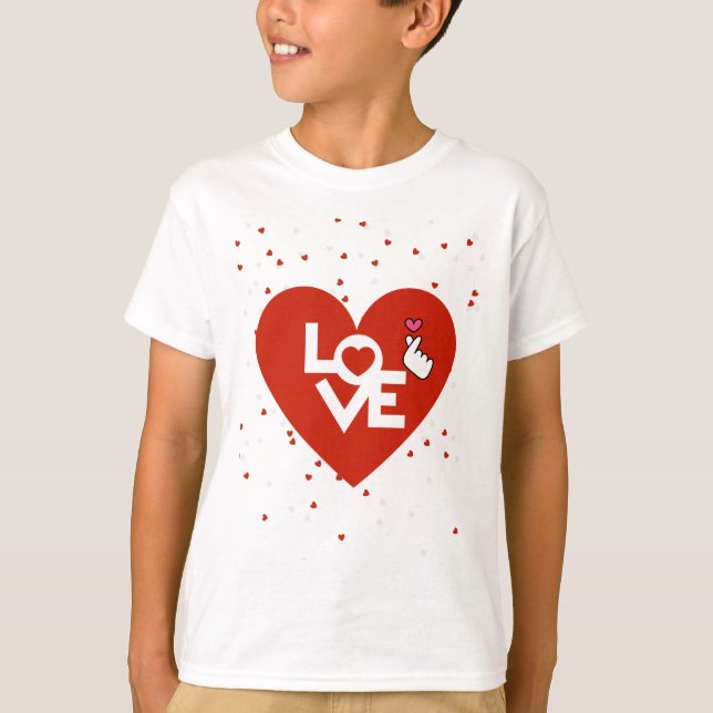 Happy Valentine's Day Boys T-Shirt (Vorderseite)