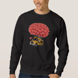 Happy Valentine's Day Bus with Owl Sweatshirt