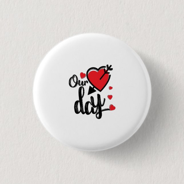 Happy Valentine's Day Button (Vorderseite)