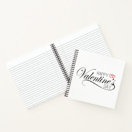 Happy Valentine's Day Calligraphy | Notebook Notizbuch