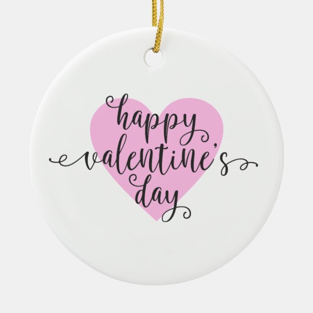 Happy Valentine's Day Calligraphy | Ornament (Vorne)