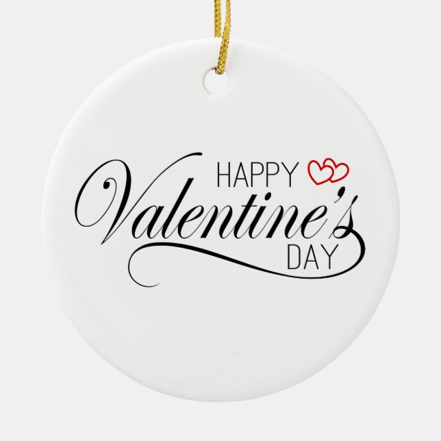 Happy Valentine's Day Calligraphy | Ornament (Vorne)
