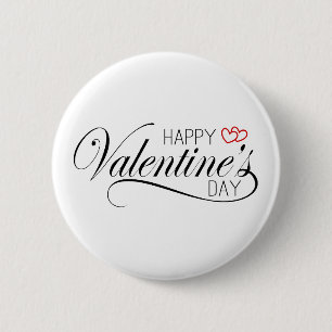 Happy Valentine's Day Calligraphy   Schaltfläche B Button