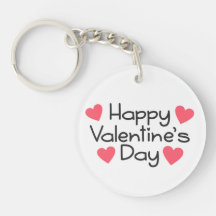 Happy Valentine's Day Calligraphy| Schlüsselanhäng