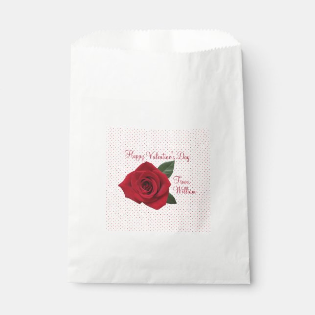 Happy Valentine's Day Candy Cookie Goodie Bags Geschenktütchen (Vorderseite)
