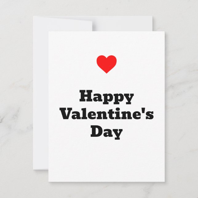 Happy Valentine's Day Card Feiertagskarte (Vorderseite)