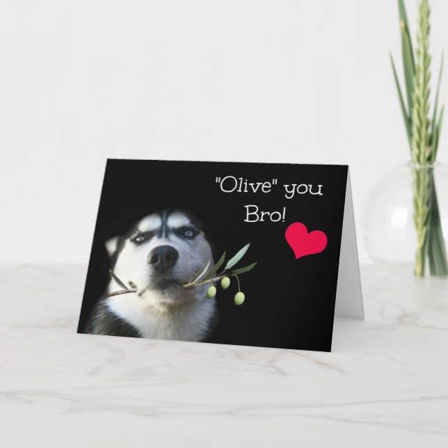 Happy Valentine's Day Card für Bruder Karte (Vorderseite)