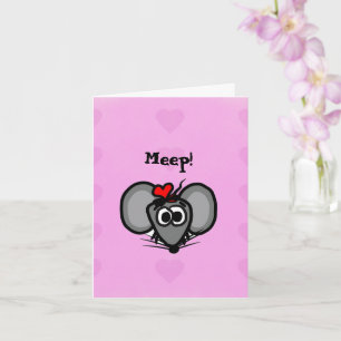 Happy Valentine's Day Card mit Miki die Maus Karte