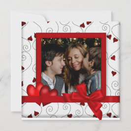 Happy Valentine's Day Card with Photo Einladung