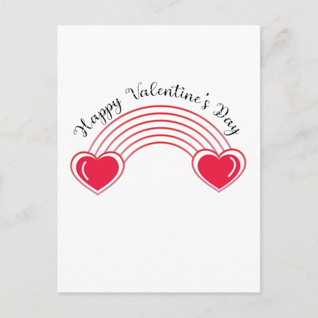 Happy Valentine's Day Classic Postkarte (Vorderseite)