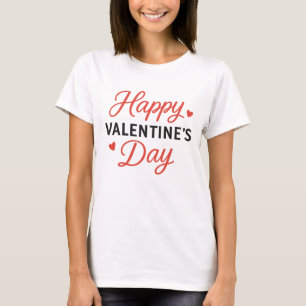 Happy Valentine's Day Classic Red Hearts Liebe T-Shirt