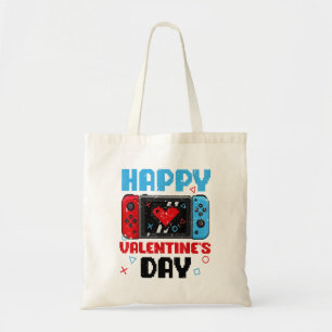 Happy Valentines Day Controller Video Game Heart B Tragetasche