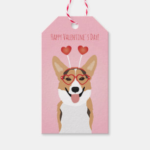 Happy Valentines Day Corgi Dog Geschenkanhänger