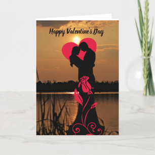 Happy Valentine's Day Couple Feiertagskarte