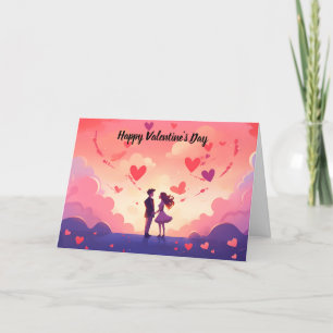 Happy Valentine's Day Couple Feiertagskarte
