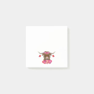 Happy Valentines Day Cow Post-it Klebezettel