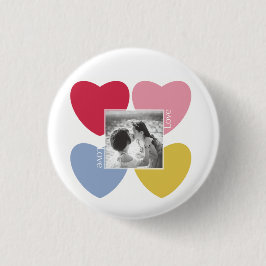 Happy valentine's day - Custom Foto Collage Button