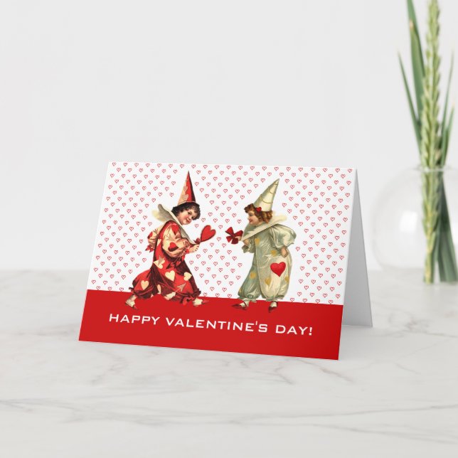 Happy Valentine's Day Custom Grußkarten Feiertagskarte (Vorderseite)