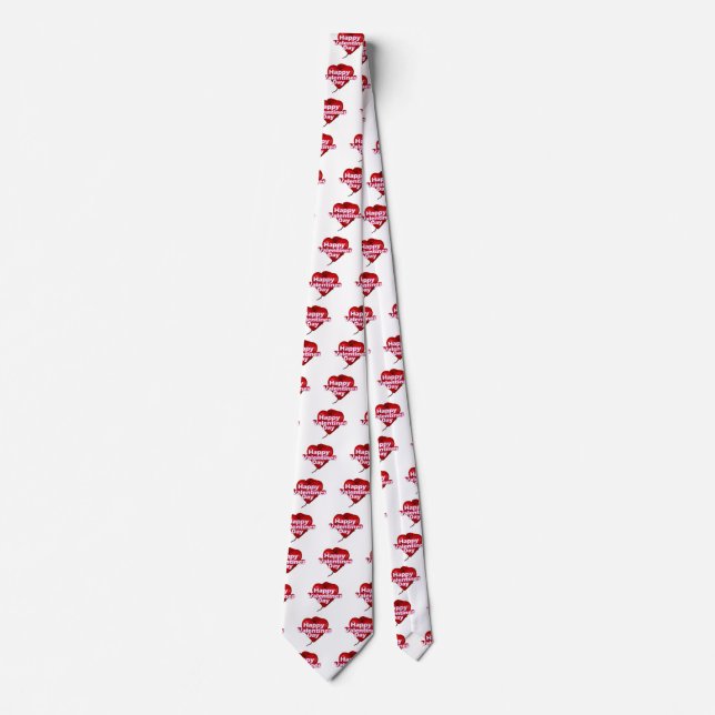Happy Valentine's Day Decoration Krawatte (Vorderseite)
