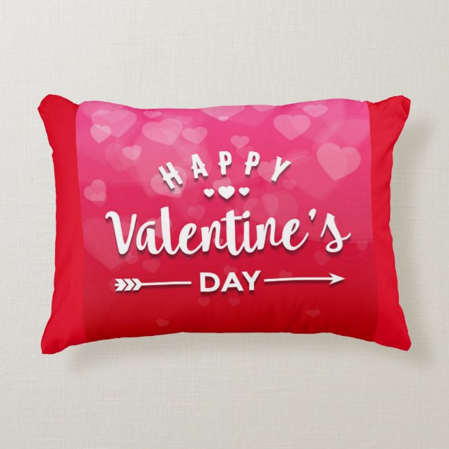 Happy Valentine's Day Dekokissen (Vorderseite)