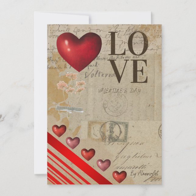 Happy Valentine's Day Einladung (Vorderseite)