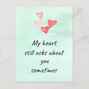 Happy Valentine's Day Ex Boyfriend Hearts Pink Feiertagspostkarte