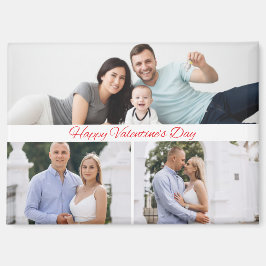 Happy Valentine's Day Family Photo Magnet