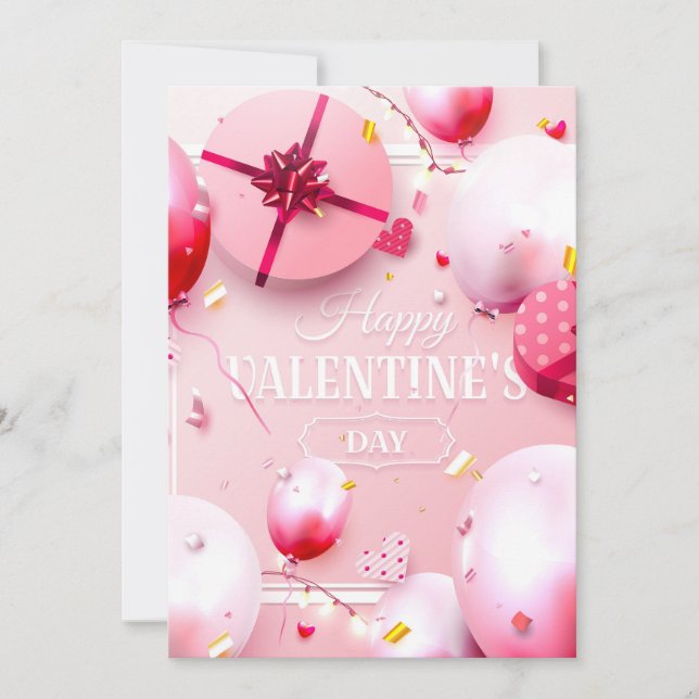 Happy Valentines Day Feiertagskarte (Vorderseite)