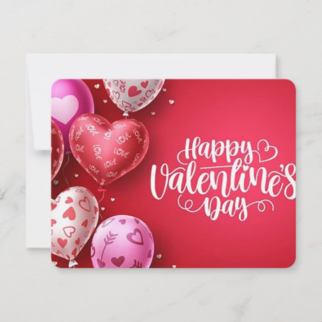 Happy Valentines Day Feiertagskarte (Vorderseite)