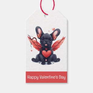 Happy Valentines Day French Bulldog Cupid Geschenkanhänger