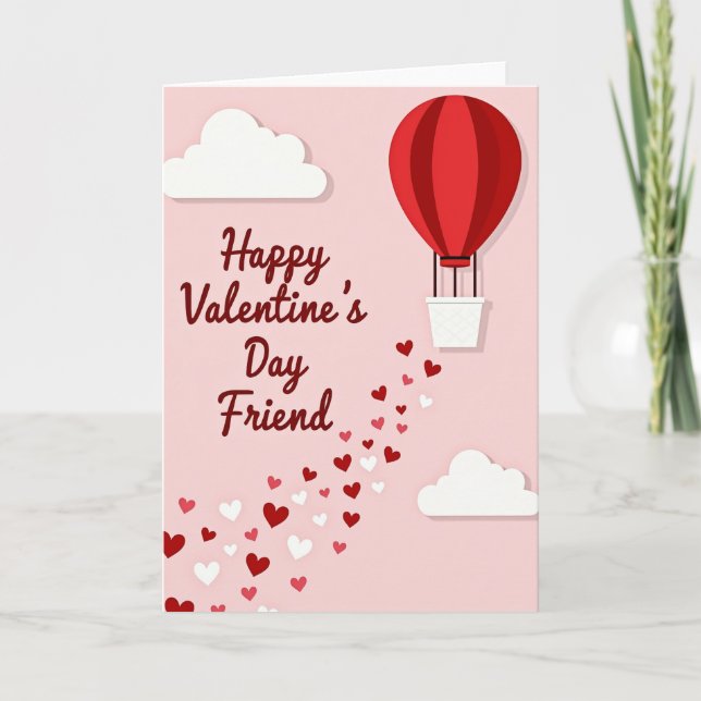 Happy Valentines Day Friend Card Karte (Vorderseite)