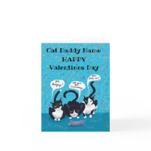 Happy Valentines Day from the Cats Card