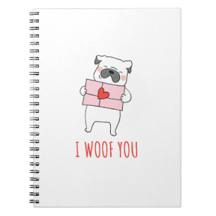 Happy Valentine's Day - Funny Dog Valentine Quotes Notizblock