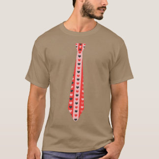 Happy Valentine's Day Funny Heart Krawatte Romanti T-Shirt