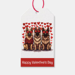 Happy Valentines Day German Shepherd Dogs Geschenkanhänger
